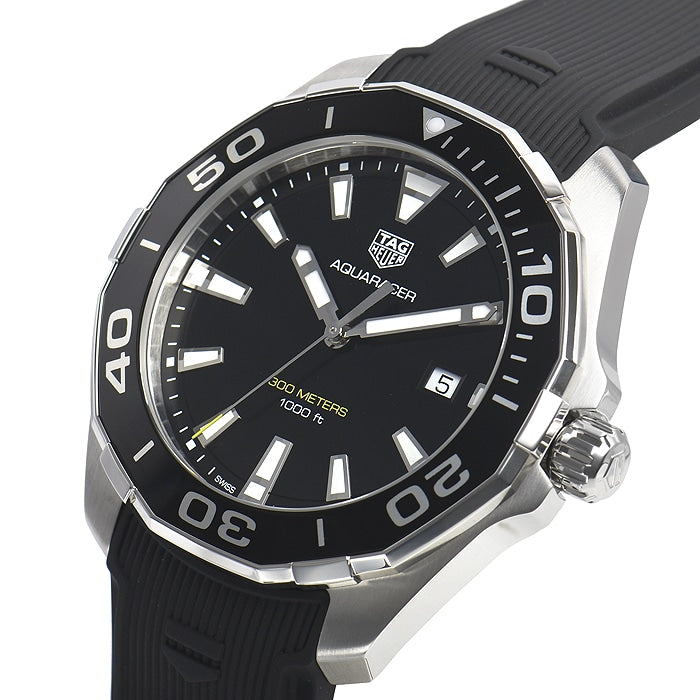 Shop Authentic Tag Heuer Aquaracer Black Dial Watch for Men - WAY101A.FT6141 - Luxxuri