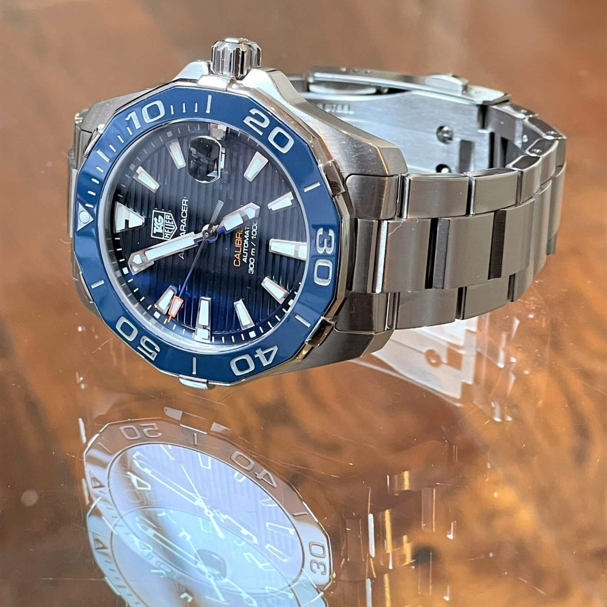 Shop Authentic Tag Heuer Aquaracer Blue Dial Watch for Men - WAY211C.BA0928 - Luxxuri