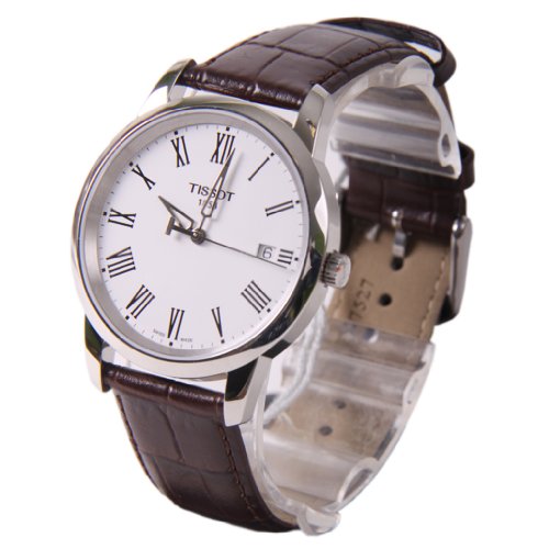Shop Authentic Tissot T Classic Dream White Dial Brown Leather Strap Watch for Men - T033.410.16.013.01 - Luxxuri