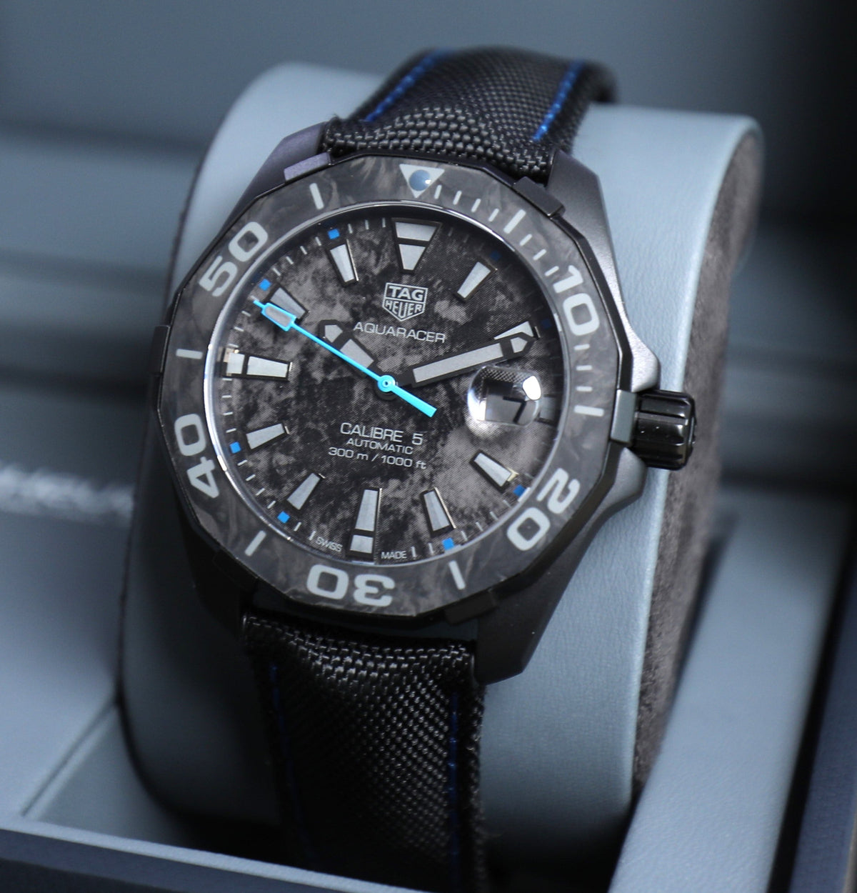 Shop Authentic Tag Heuer Aquaracer Carbon Dial Watch for Men - WBD218C.FC6447 - Luxxuri