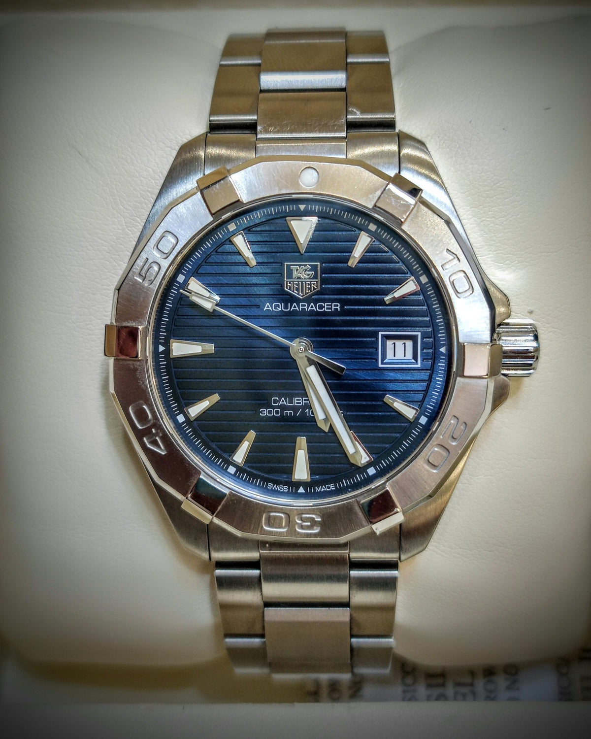 Shop Authentic Tag Heuer Aquaracer Blue Dial Watch for Men - WAY2112.BA0928 - Luxxuri