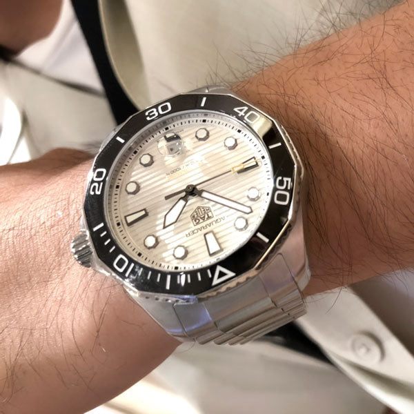 Shop Authentic Tag Heuer Aquaracer Professional 300 Automatic Silver Dial Silver Steel Strap Watch for Men - WBP201C.BA0632 - Luxxuri