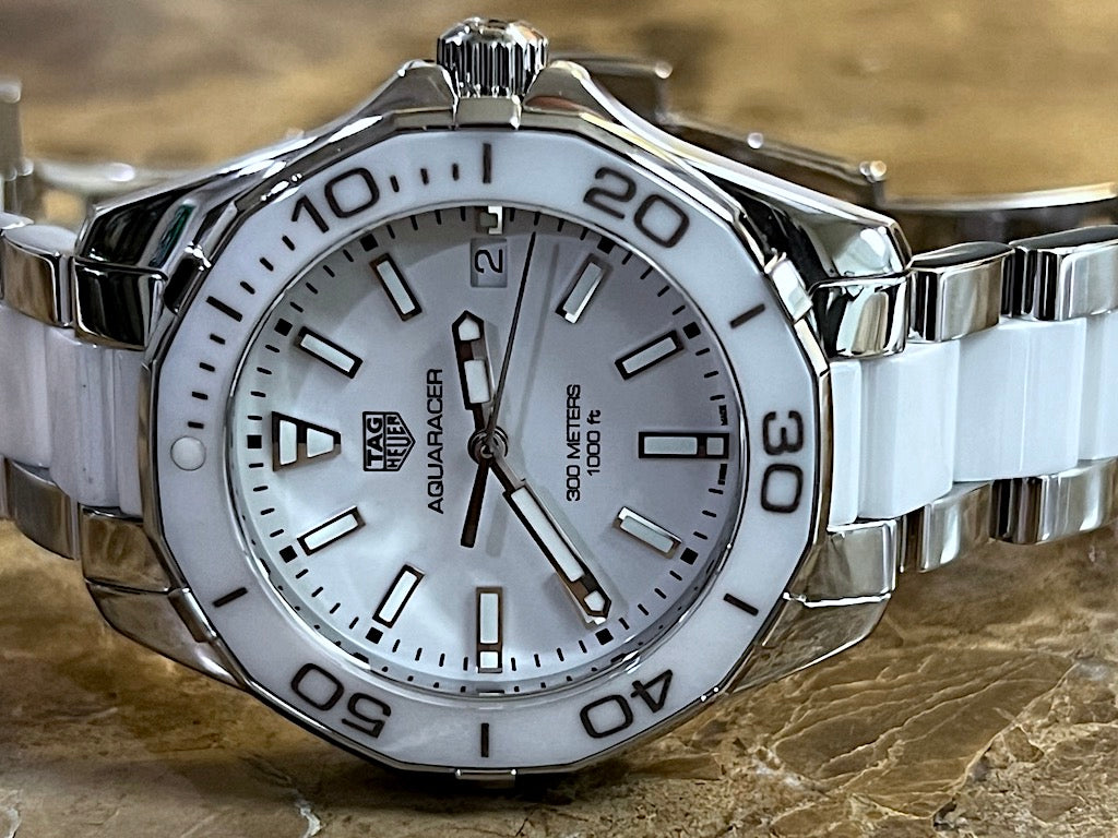Shop Authentic Tag Heuer Aquaracer White Dial Watch for Women - WAY131B.BA0914 - Luxxuri