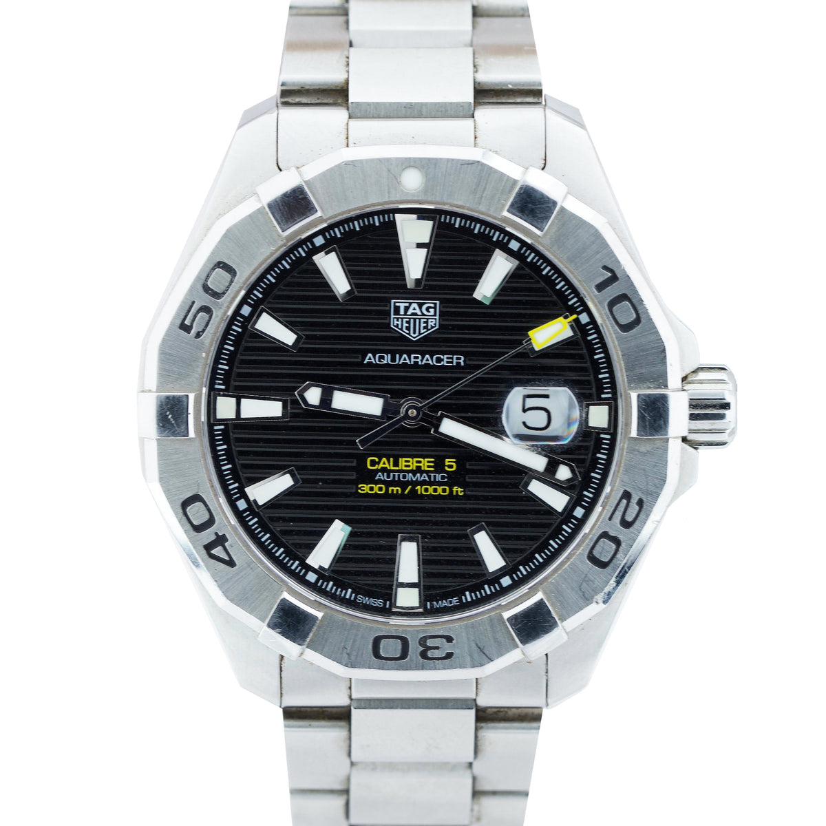Shop Authentic Tag Heuer Aquaracer Black Dial Watch for Men - WAY2010.BA0927 - Luxxuri