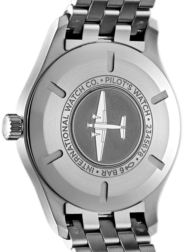 Shop Authentic IWC Pilot’s Watch Mark XVIII Black Dial Silver Steel Strap Watch for Men - IW327015 - Luxxuri