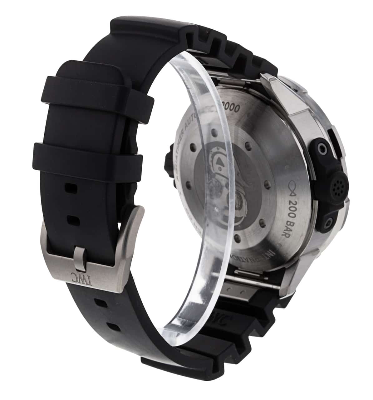 Shop Authentic IWC Aquatimer Automatic 2000 Black Dial Black Rubber Strap Watch for Men - IW358001 - Luxxuri