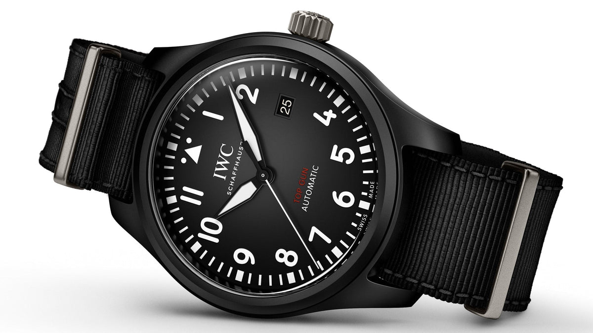 Shop Authentic IWC Pilot Watch Chronograph Top Gun Edition Black Dial Black Nylon Strap Watch for Men - IW326901 - Luxxuri
