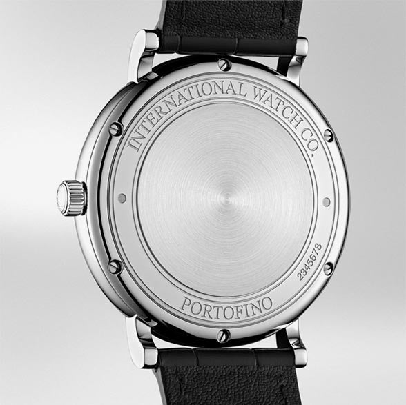 Shop Authentic IWC Portofino Automatic White Dial Black Leather Strap Watch for Men - IW356501 - Luxxuri