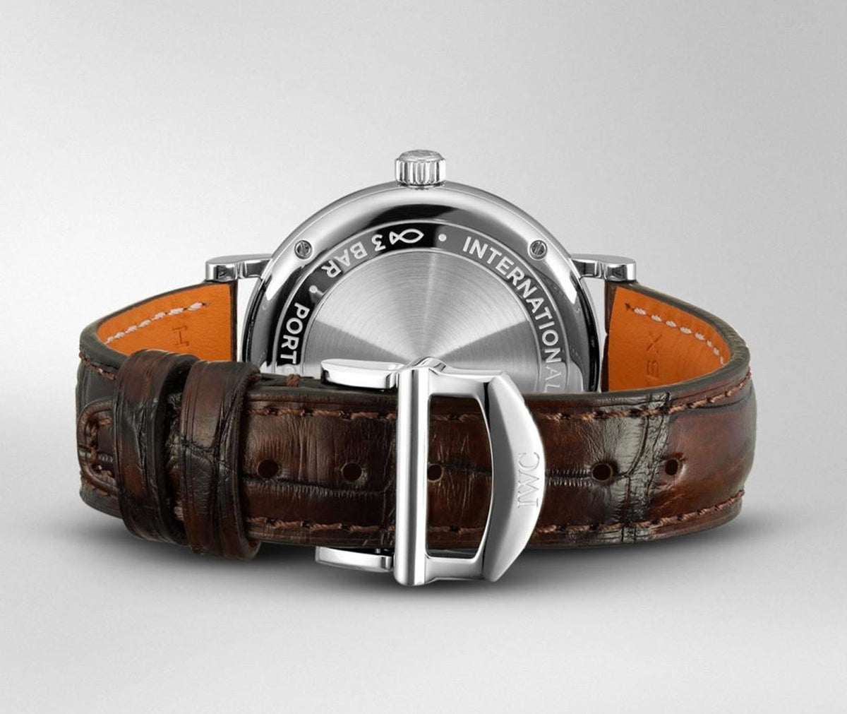 Shop Authentic IWC Portofino Automatic Silver Dial Brown Leather Strap Watch for Women - IW357403 - Luxxuri