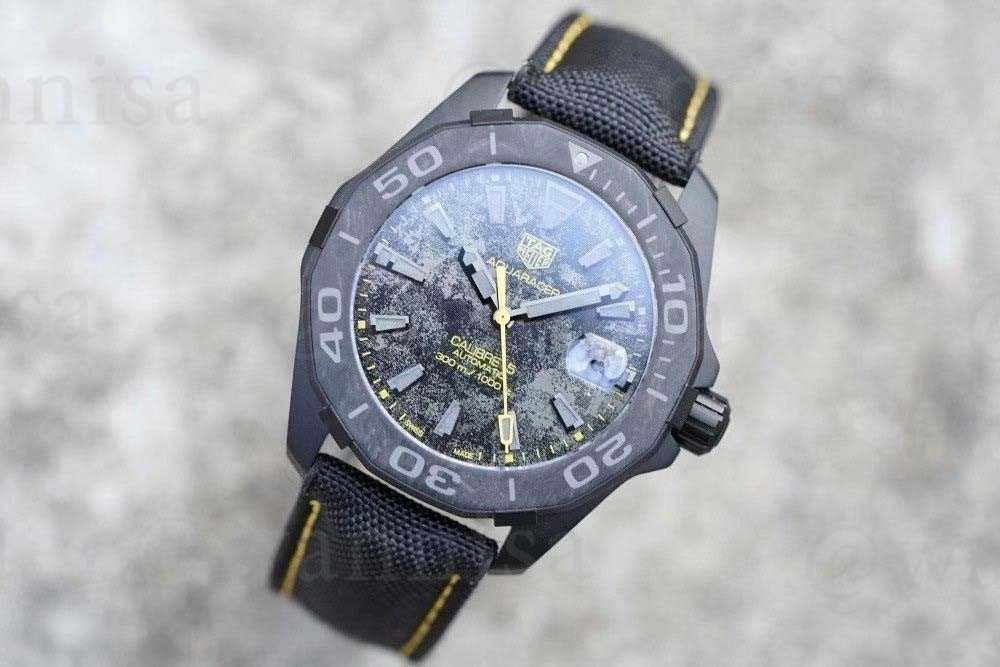 Shop Authentic Tag Heuer Aquaracer Carbon Dial Watch for Men - WBD218B.FC6446 - Luxxuri