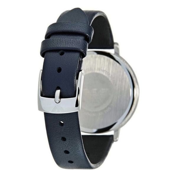 Shop Authentic Emporio Armani Kappa White Mother of Pearl Dial Black Leather Strap Watch For Women - AR2509 - Luxxuri