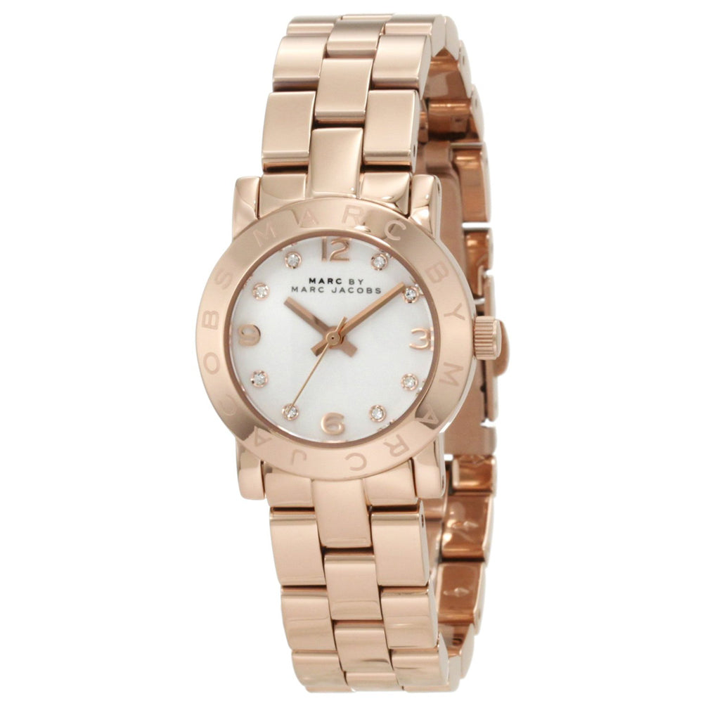 Shop Authentic Marc Jacobs Mini Amy White Dial Rose Gold Steel Strap Watch for Women - MBM3078 - Luxxuri