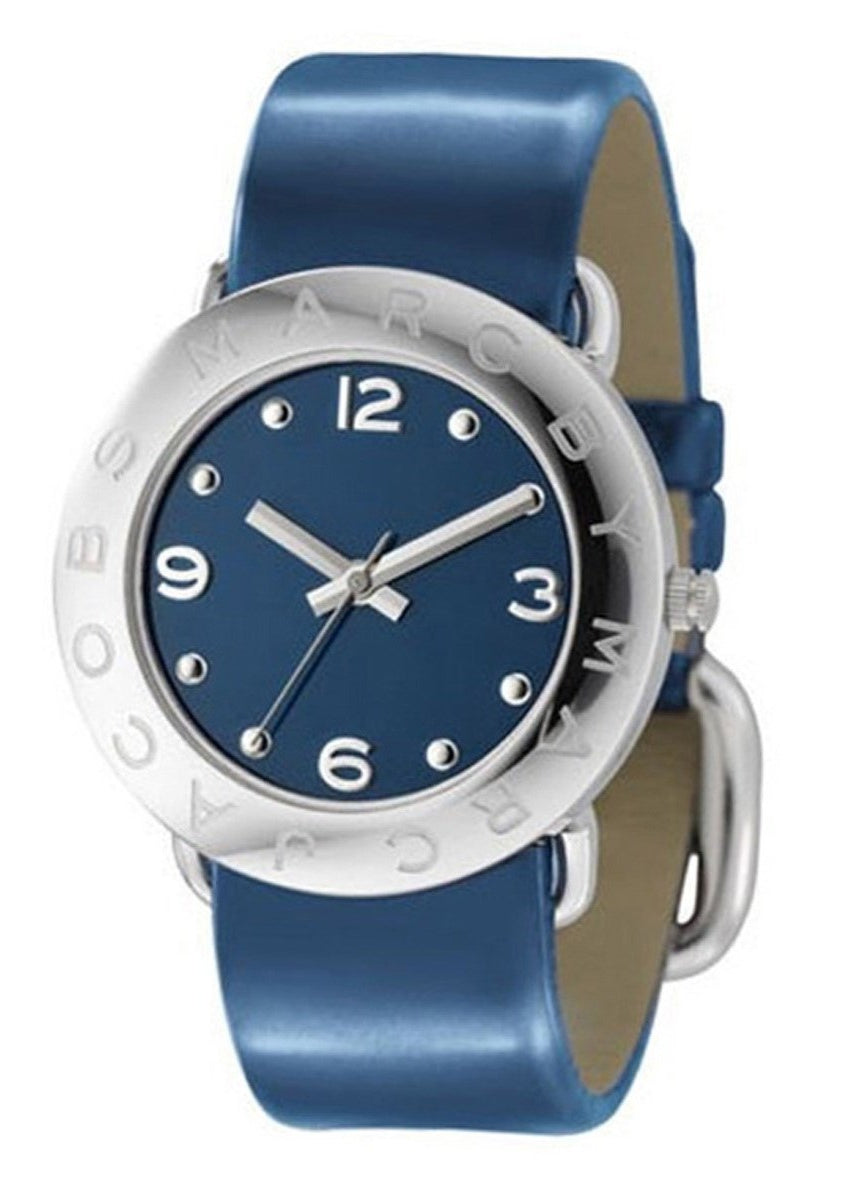 Shop Authentic Marc Jacobs Blue Dial Blue Leather Strap Watch for Women - MBM1137 - Luxxuri