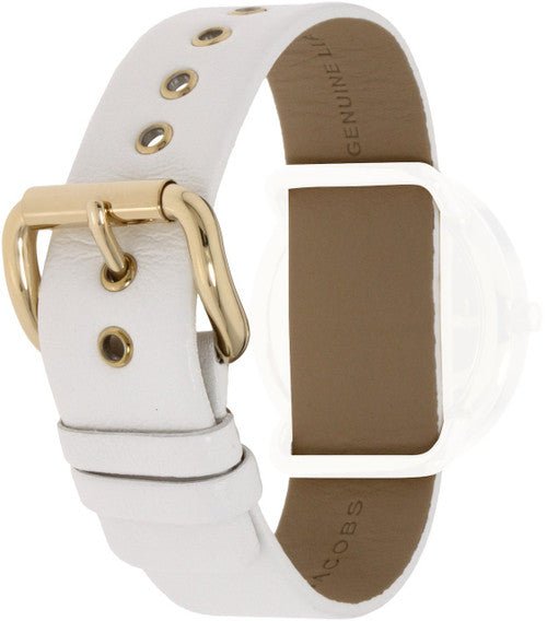 Shop Authentic Marc Jacobs Amy White Dial White Leather Strap Watch for Women - MBM1150 - Luxxuri