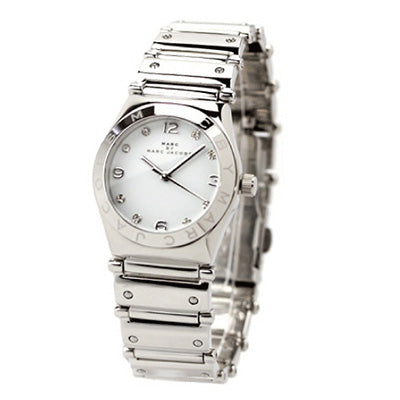 Shop Authentic Marc Jacobs White Dial Silver Steel Strap Watch for Women - MBM3052 - Luxxuri