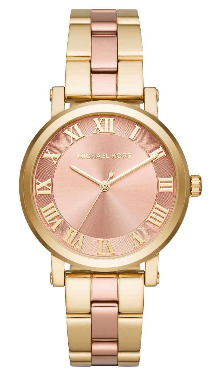 Shop Authentic Michael Kors Norie Gold Dial Two Tone Steel Strap Watch for Women - MK3586 - Luxxuri