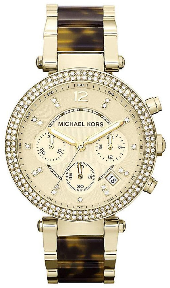 Shop Authentic Michael Kors Parker Gold Dial Two Tone Steel Strap Watch for Women - MK5688 - Luxxuri