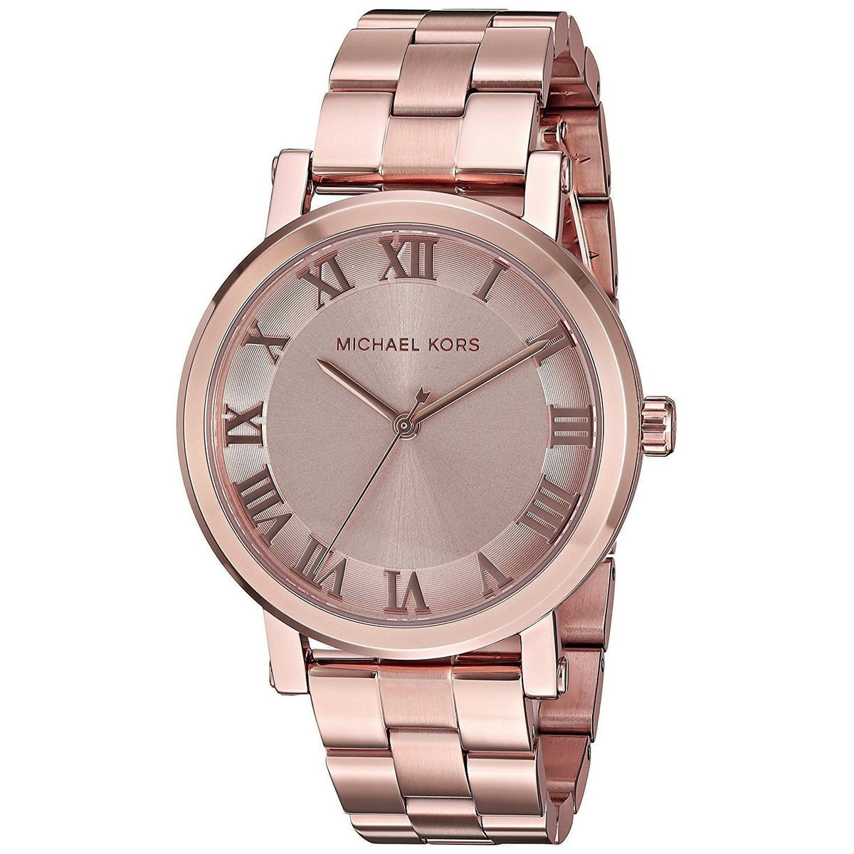 Shop Authentic Michael Kors Norie Rose Gold Dial Rose Gold Steel Strap Watch for Women - MK3561 - Luxxuri