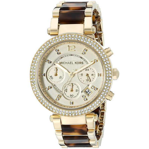 Shop Authentic Michael Kors Parker Gold Dial Two Tone Steel Strap Watch for Women - MK5688 - Luxxuri