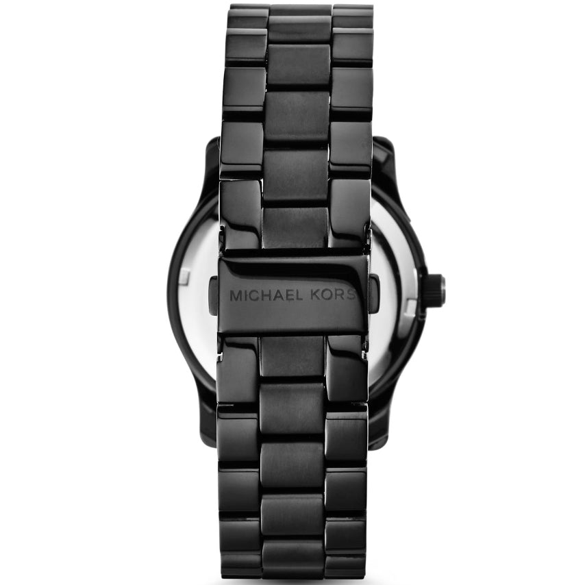 Shop Authentic Michael Kors Runway Black Dial Black Steel Strap Watch for Women - MK6057 - Luxxuri