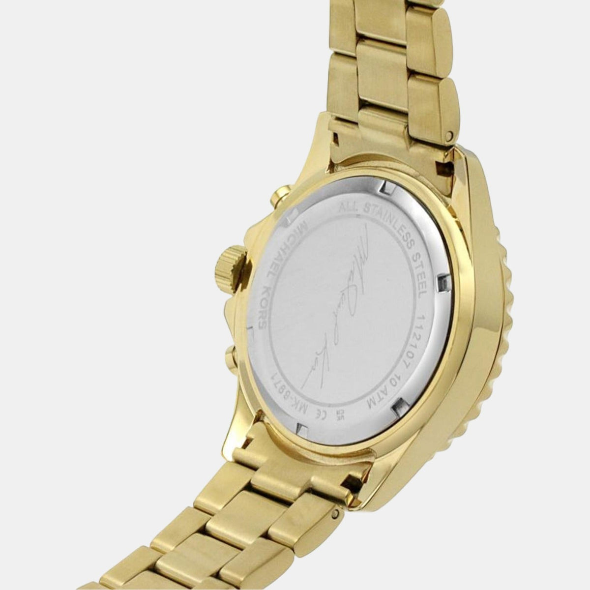 Shop Authentic Michael Kors Everest Chronograph Blue Dial Gold Steel Strap Watch For Women - MK6971 - Luxxuri