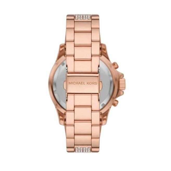 Shop Authentic Michael Kors Everest Chronograph Rose Gold Dial Rose Gold Steel Strap Watch For Women - MK7211 - Luxxuri
