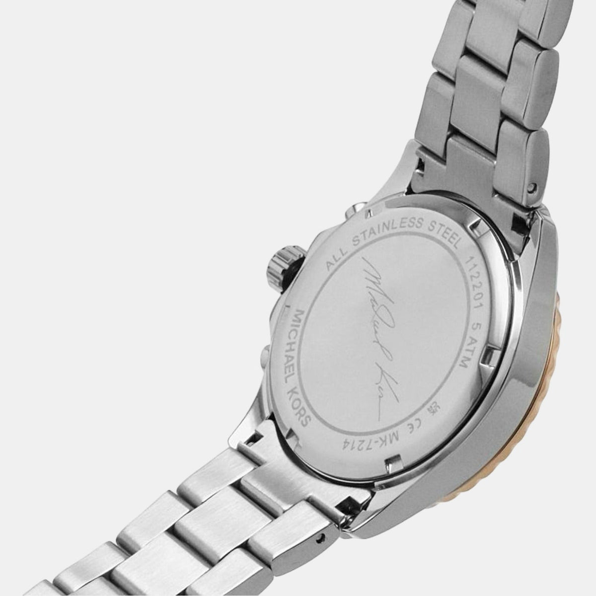 Shop Authentic Michael Kors Everest Chronograph White Dial Two Tone Steel Strap Watch For Women - MK7214 - Luxxuri