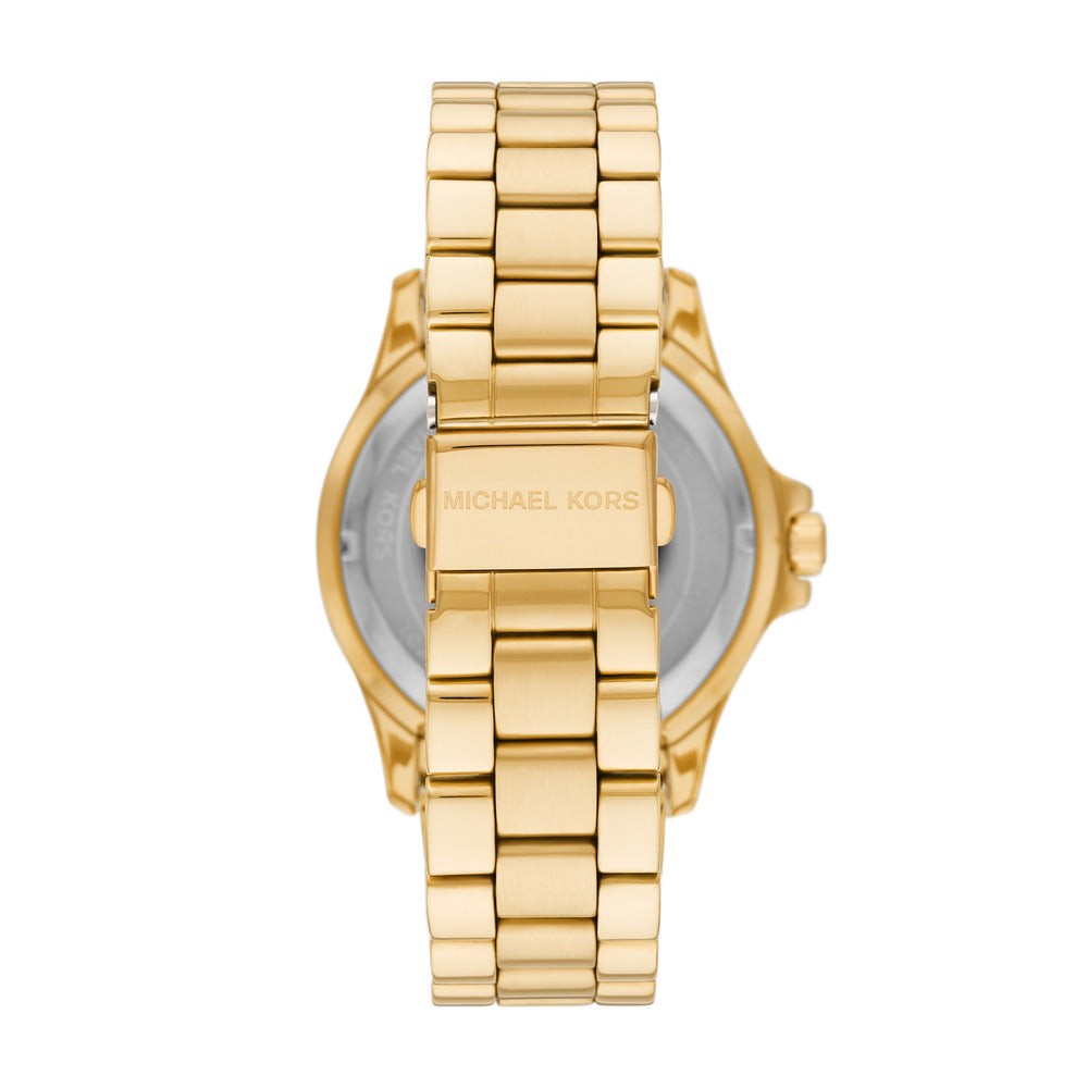 Shop Authentic Michael Kors Everest Three Hand Mother of Pearl White Dial Gold Steel Strap Watch For Women - MK7401 - Luxxuri