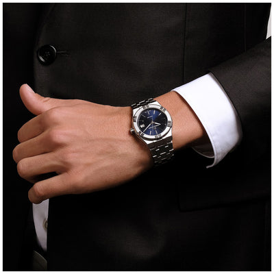Shop Authentic Maurice Lacroix Aikon Date Blue Dial Silver Steel Strap Watch for Men - AI1108-SS002-430-1 - Luxxuri