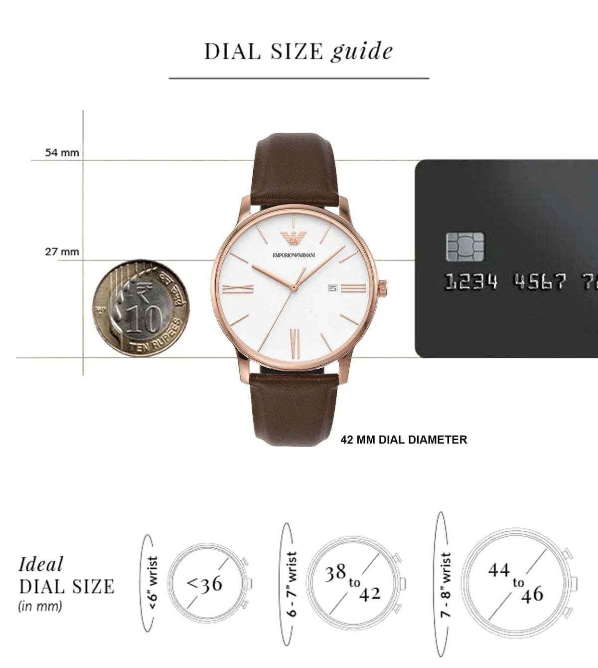 Shop Authentic Emporio Armani Minimalist Quartz White Dial Brown Leather Strap Watch For Men - AR11572 - Luxxuri