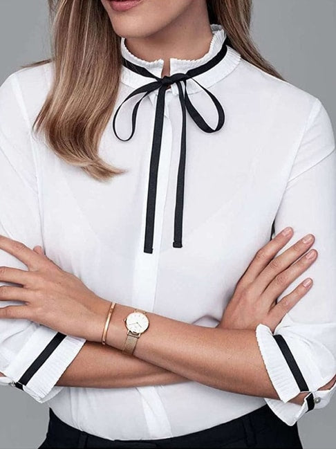 Shop Authentic Daniel Wellington Classic Petite White Dial Rose Gold Mesh Bracelet Watch For Women - DW00100219 - Luxxuri