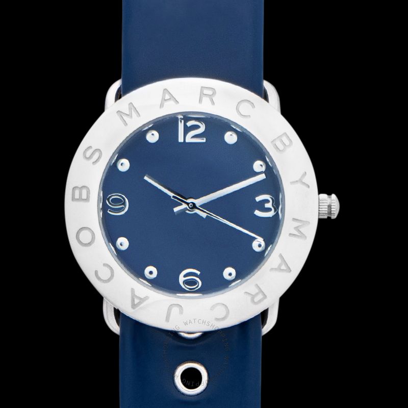 Shop Authentic Marc Jacobs Blue Dial Blue Leather Strap Watch for Women - MBM1137 - Luxxuri