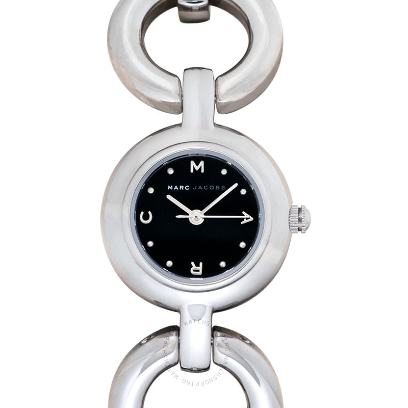Shop Authentic Marc Jacobs Amy Black Dial Silver Steel Strap Watch for Women - MBM3004 - Luxxuri