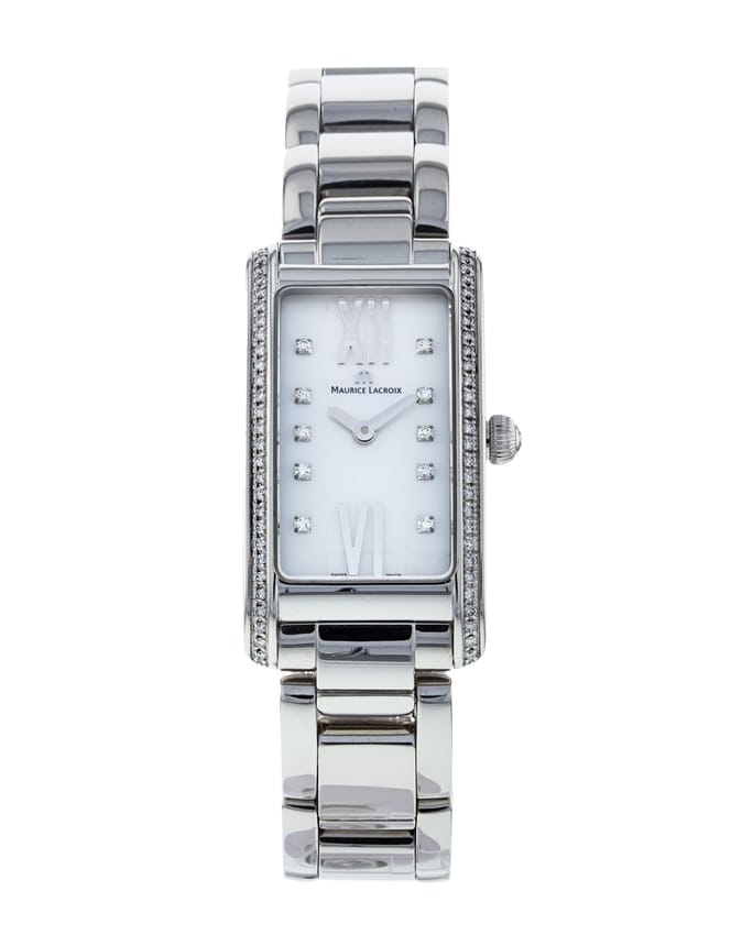 Shop Authentic Maurice Lacroix Fiaba Diamonds White Dial Silver Steel Strap Watch for for Women - FA2164-SD532-170 - Luxxuri