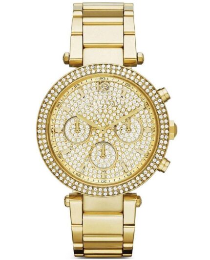 Shop Authentic Michael Kors Parker Gold Dial Gold Steel Strap Watch for Women - MK5856 - Luxxuri