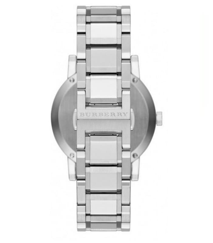 Shop Authentic Burberry The City Chronograph Silver Dial Silver Steel Strap Watch for Men - BU9350 - Luxxuri