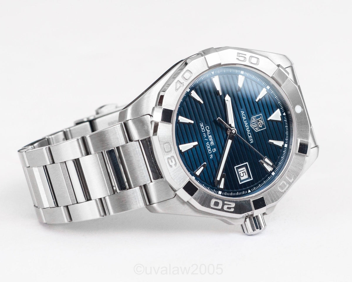 Shop Authentic Tag Heuer Aquaracer Blue Dial Watch for Men - WAY2112.BA0928 - Luxxuri