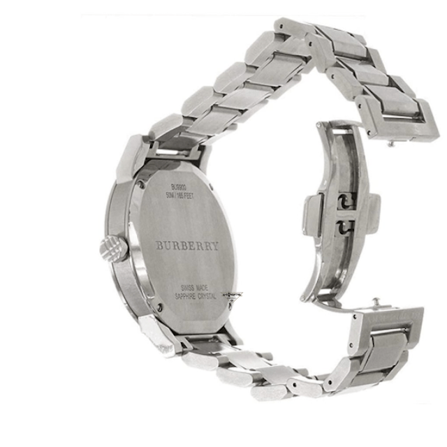 Shop Authentic Burberry The City Silver Dial Silver Steel Strap Watch for Men - BU9900 - Luxxuri