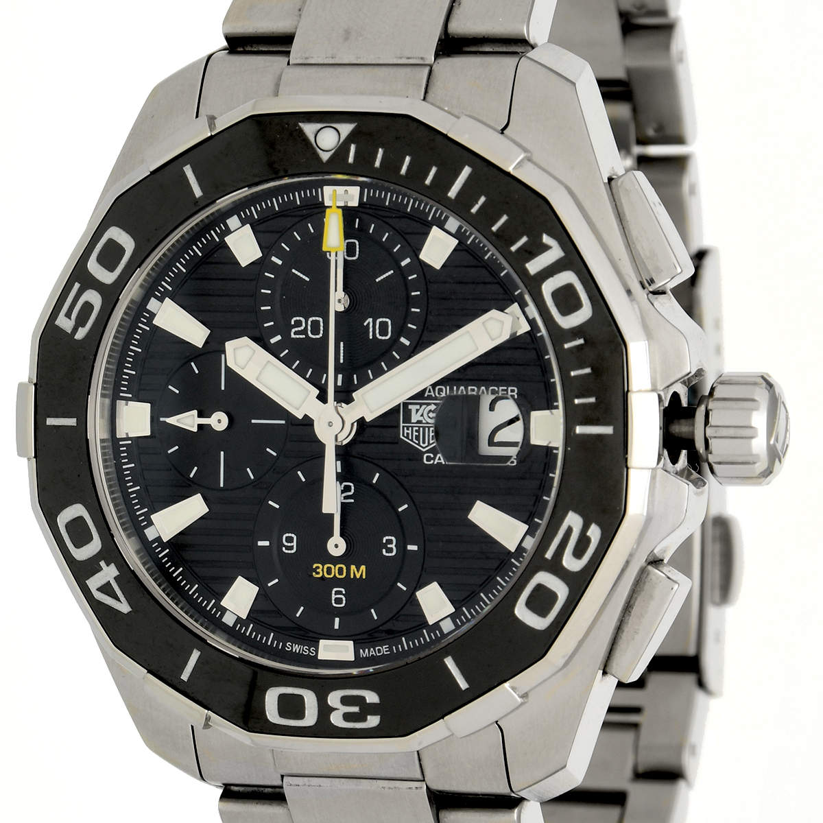 Shop Authentic Tag Heuer Aquaracer Black Dial Watch for Men - CAY211A.BA0927 - Luxxuri