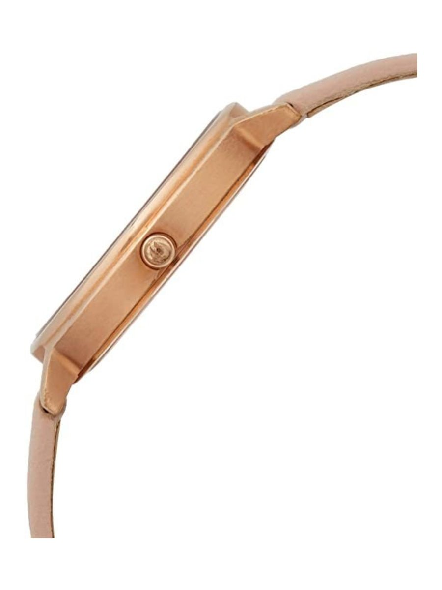 Shop Authentic Emporio Armani Kappa Rose Gold & White Dial Beige Nude Leather Strap Watch For Women - AR2510 - Luxxuri