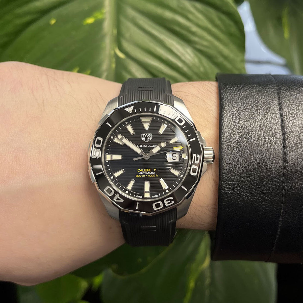 Shop Authentic Tag Heuer Aquaracer Black Dial Watch for Men - WAY201A.FT6142 - Luxxuri