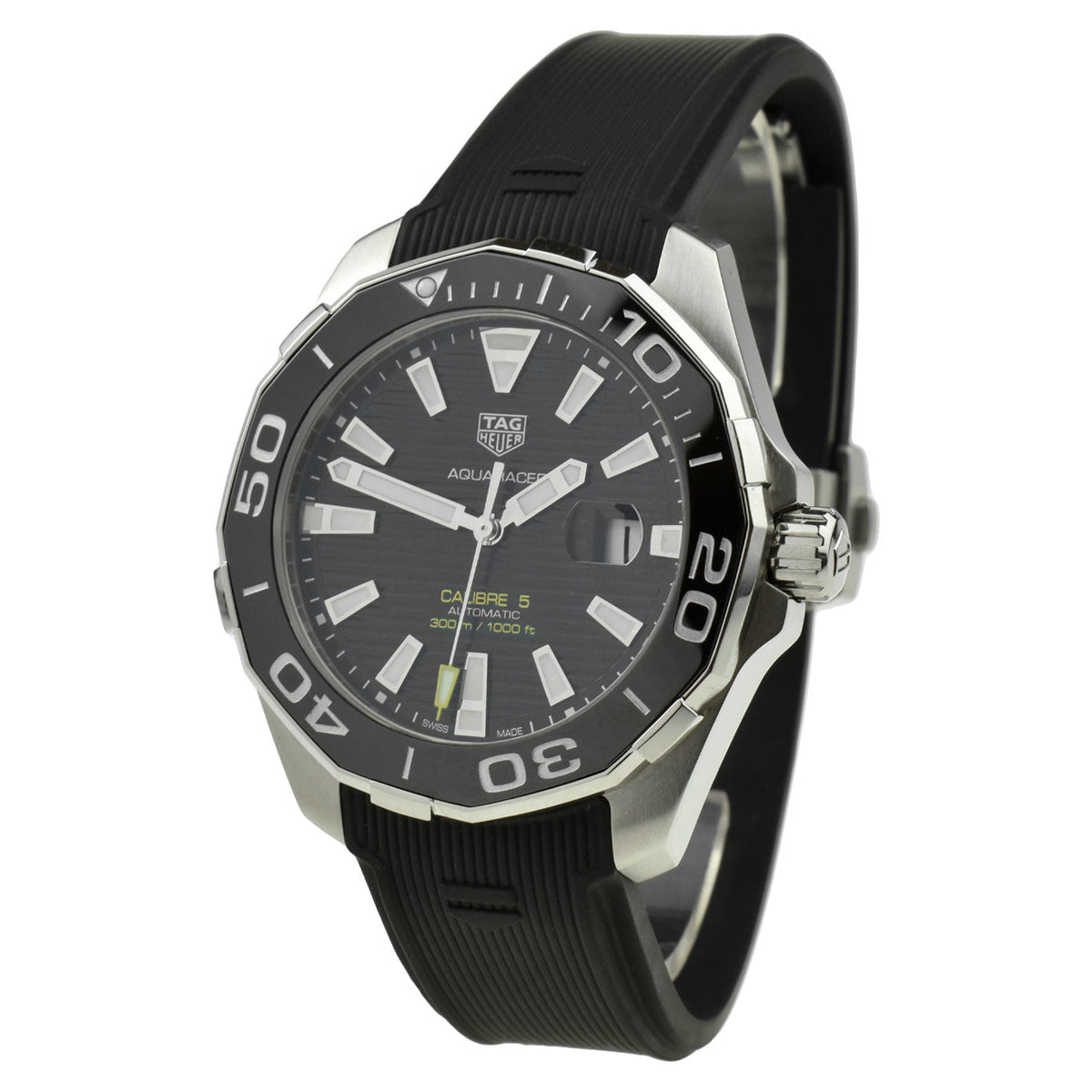 Shop Authentic Tag Heuer Aquaracer Black Dial Watch for Men - WAY201A.FT6142 - Luxxuri