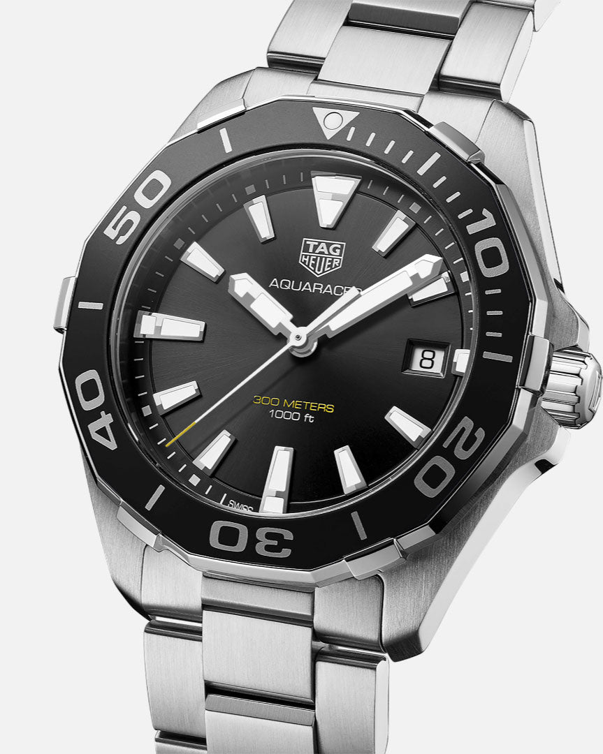 Shop Authentic Tag Heuer Aquaracer Black Dial Watch for Men - WAY111A.BA0928 - Luxxuri