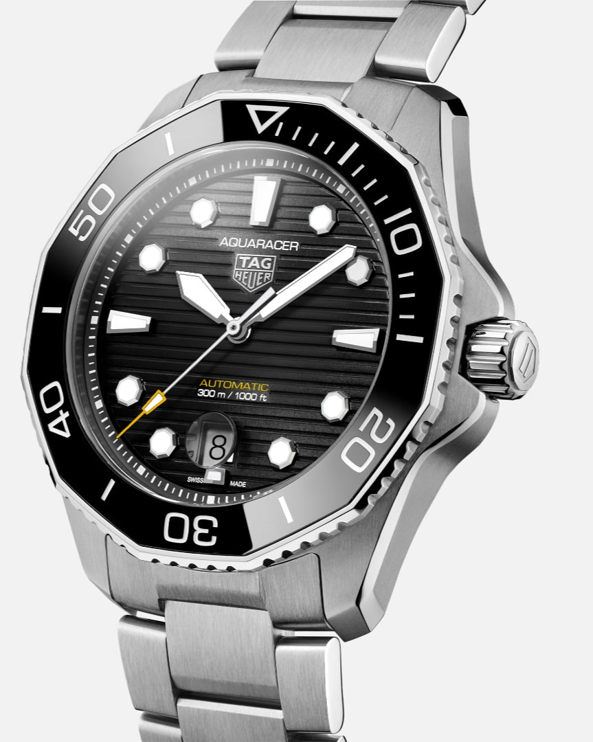 Shop Authentic Tag Heuer Aquaracer Professional 300 Automatic Black Dial Silver Steel Strap Watch for Men - WBP201A.BA0632 - Luxxuri