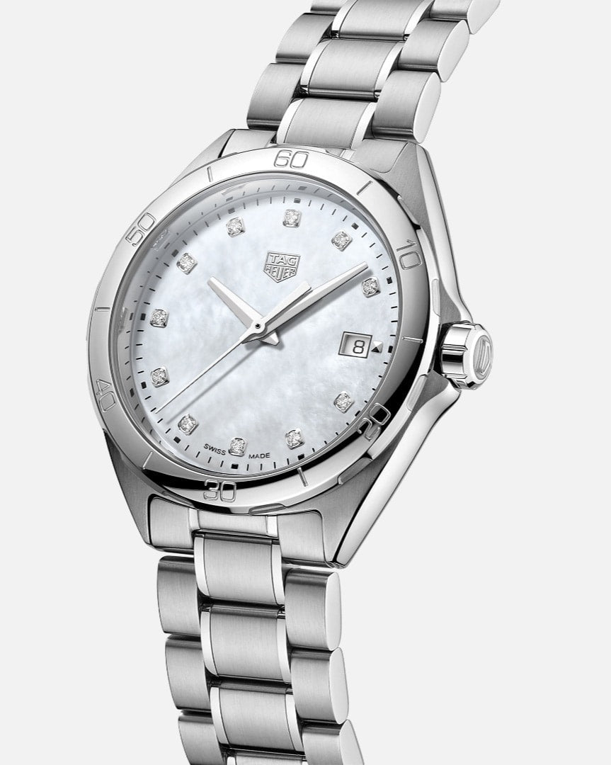 Shop Authentic Tag Heuer Formula 1 Diamonds Mother of Pearl White Dial Watch for Women - WBJ1319.BA0666 - Luxxuri