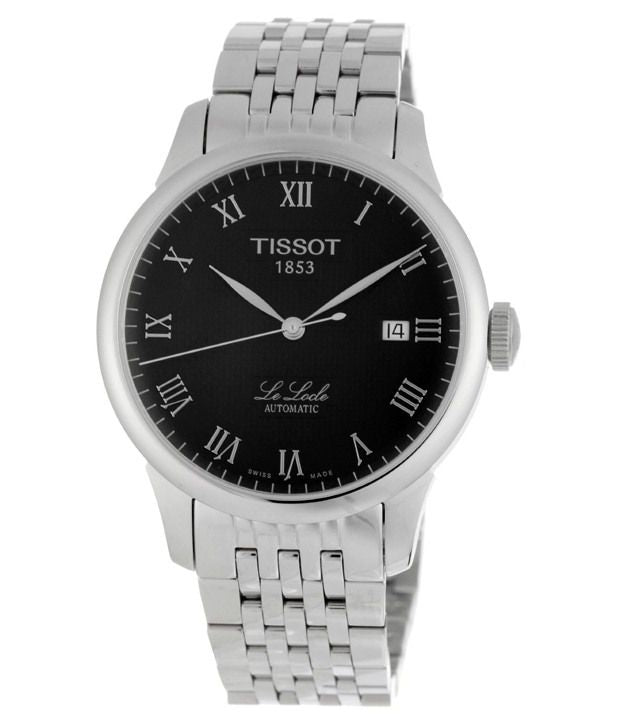 Shop Authentic Tissot T Classic Le Locle Powermatic 80 Black Dial Silver Steel Strap Watch For Women - T41.1.483.53 - Luxxuri