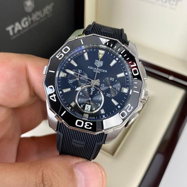 Shop Authentic Tag Heuer Aquaracer Black Dial Watch for Men - CAY111A.FT6041 - Luxxuri