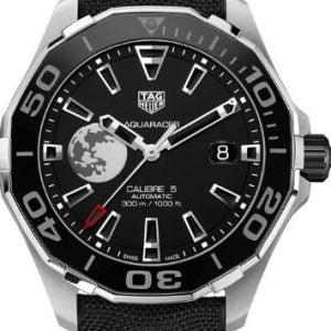 Shop Authentic Tag Heuer Aquaracer Moon Black Dial Watch for Men - WAY201J.FC6370 - Luxxuri