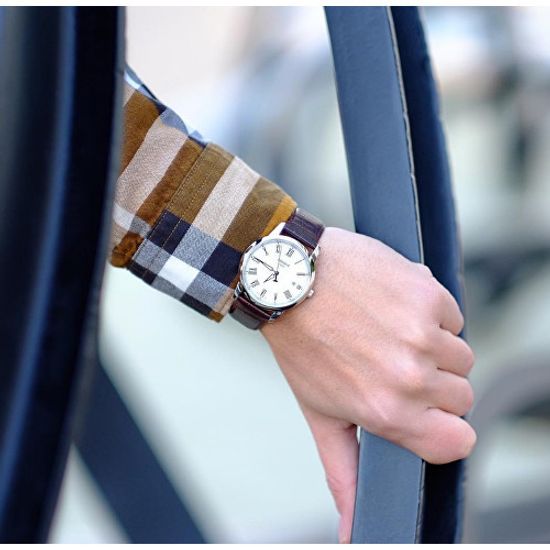 Shop Authentic Tissot T Classic Dream White Dial Brown Leather Strap Watch for Men - T033.410.16.013.01 - Luxxuri