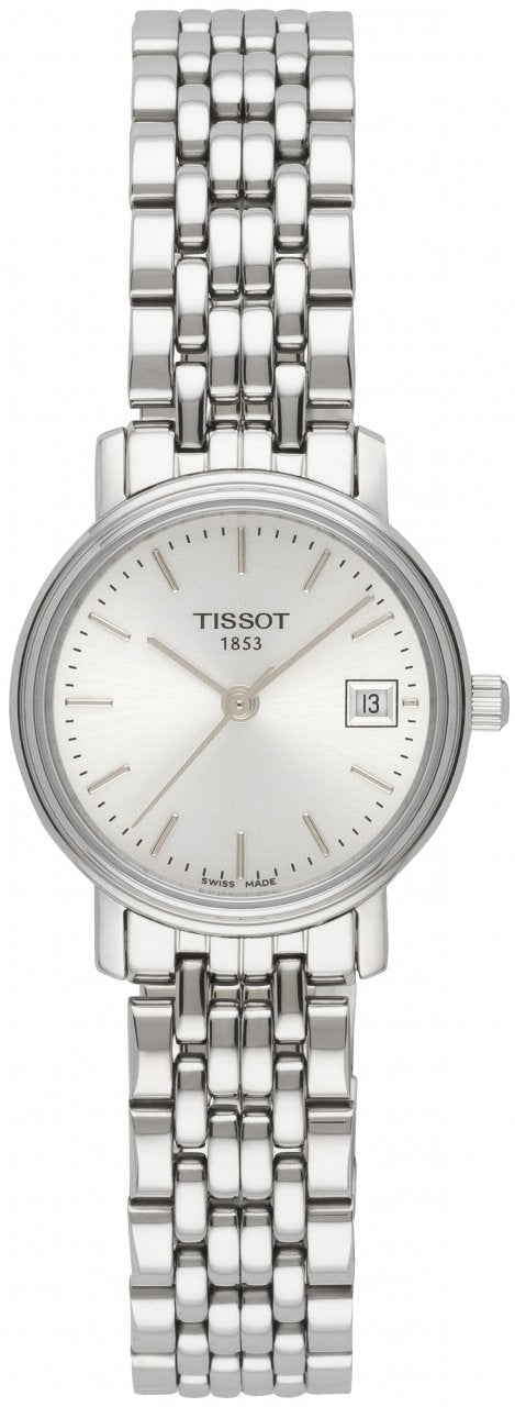 Shop Authentic Tissot T Classic Desire White Dial Silver Steel Strap Watch for Women - T52.1.281.31 - Luxxuri